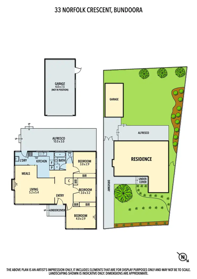 Floorplan of Homely house listing, 33 Norfolk Crescent, Bundoora VIC 3083
