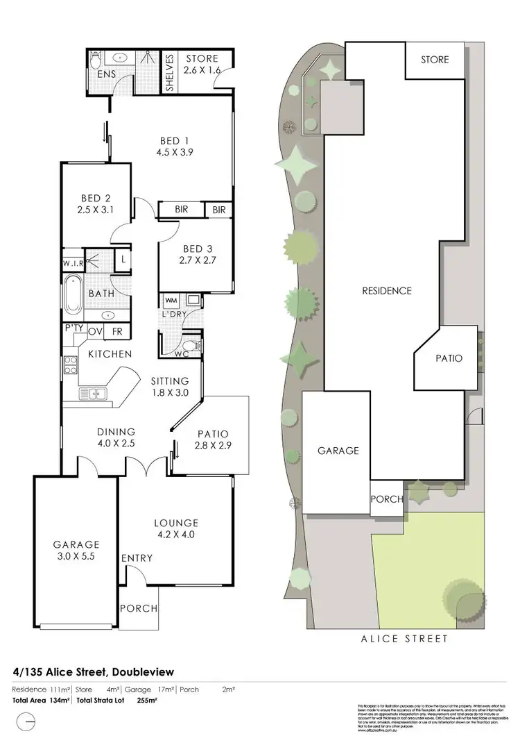 Floorplan of Homely villa listing, 4/135 Alice Street, Doubleview WA 6018