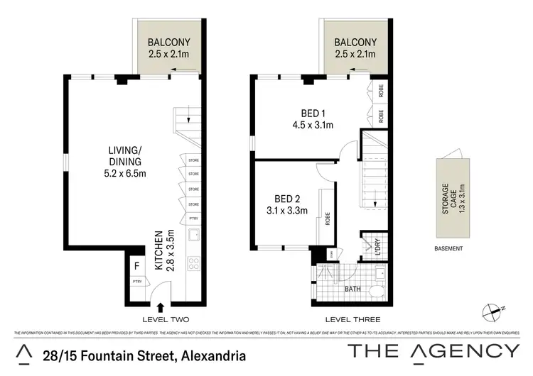 Floorplan of Homely apartment listing, 28/15-17 Fountain Street, Alexandria NSW 2015