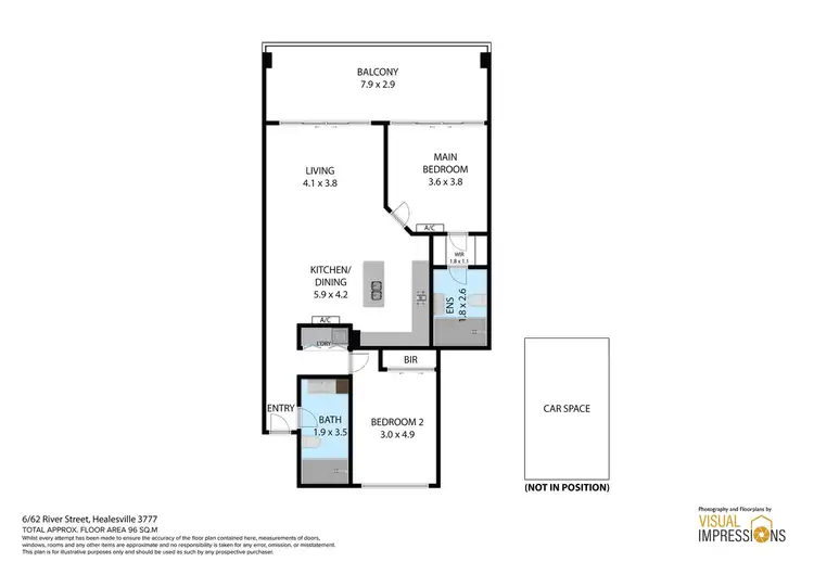 Floorplan of Homely apartment listing, 6/62 River Street, Healesville VIC 3777