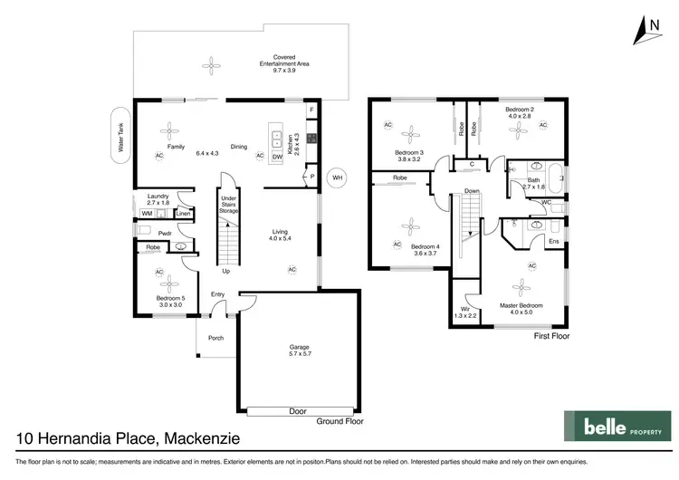 Floorplan of Homely house listing, 10 Hernandia Place, Mackenzie QLD 4156