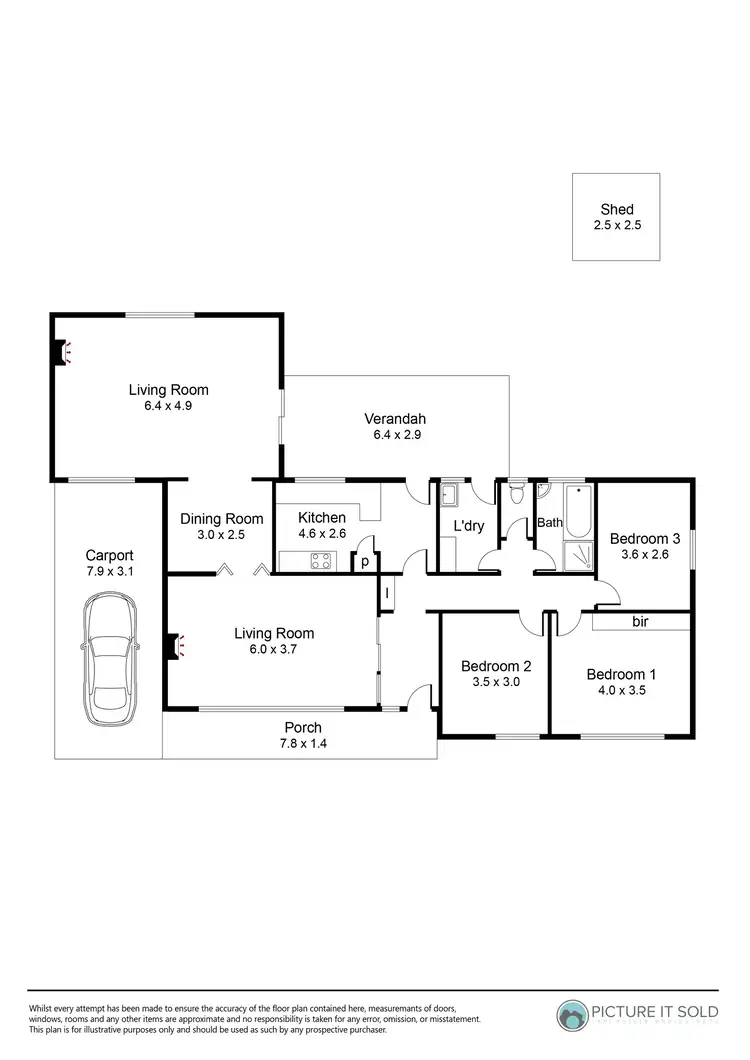 Floorplan of Homely house listing, 3 Barwick Street, Flinders Park SA 5025