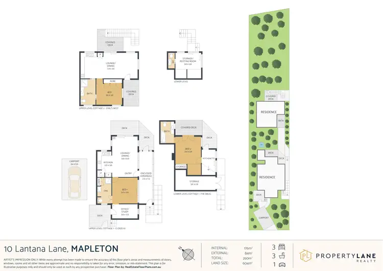 Floorplan of Homely house listing, 10 Lantana Lane, Mapleton QLD 4560