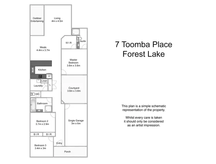 Floorplan of Homely house listing, 7 Toomba Place, Forest Lake QLD 4078
