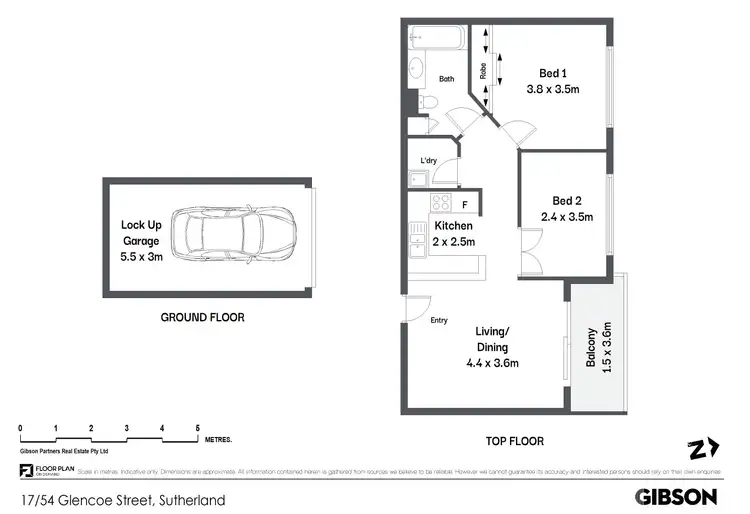 Floorplan of Homely apartment listing, 17/54 Glencoe Street, Sutherland NSW 2232