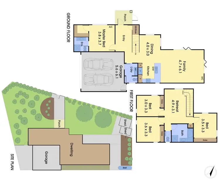Floorplan of Homely townhouse listing, 8 Cherry Grove, Donvale VIC 3111