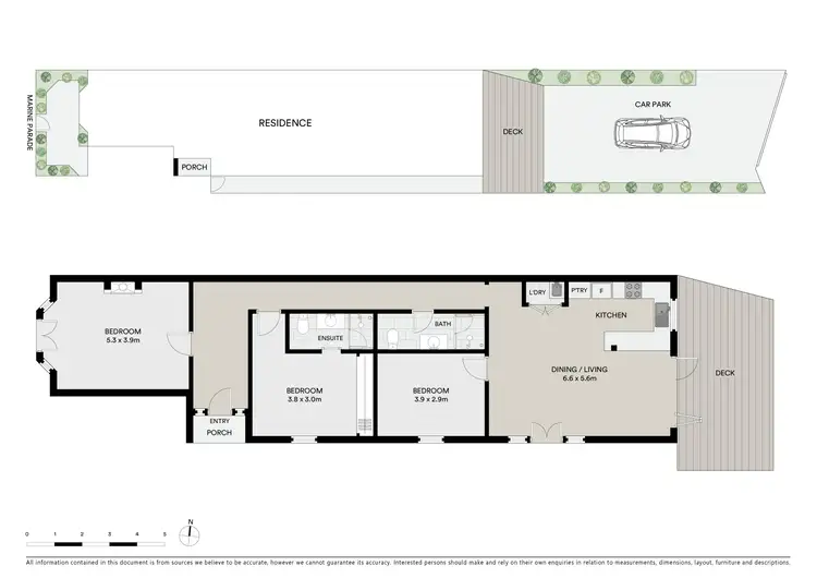 Floorplan of Homely house listing, 64A Marine Parade, Elwood VIC 3184