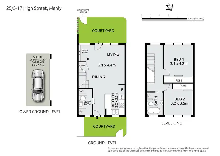 Floorplan of Homely townhouse listing, 25/5-17 High Street, Manly NSW 2095