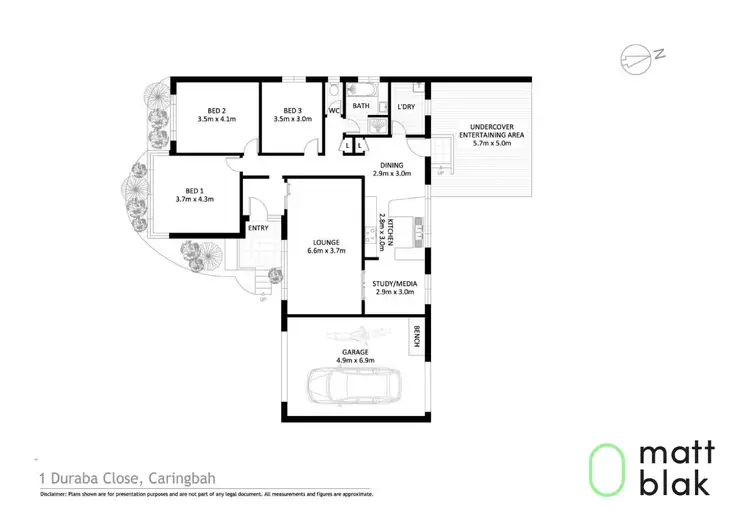 Floorplan of Homely house listing, 1 Duraba Place, Caringbah NSW 2229