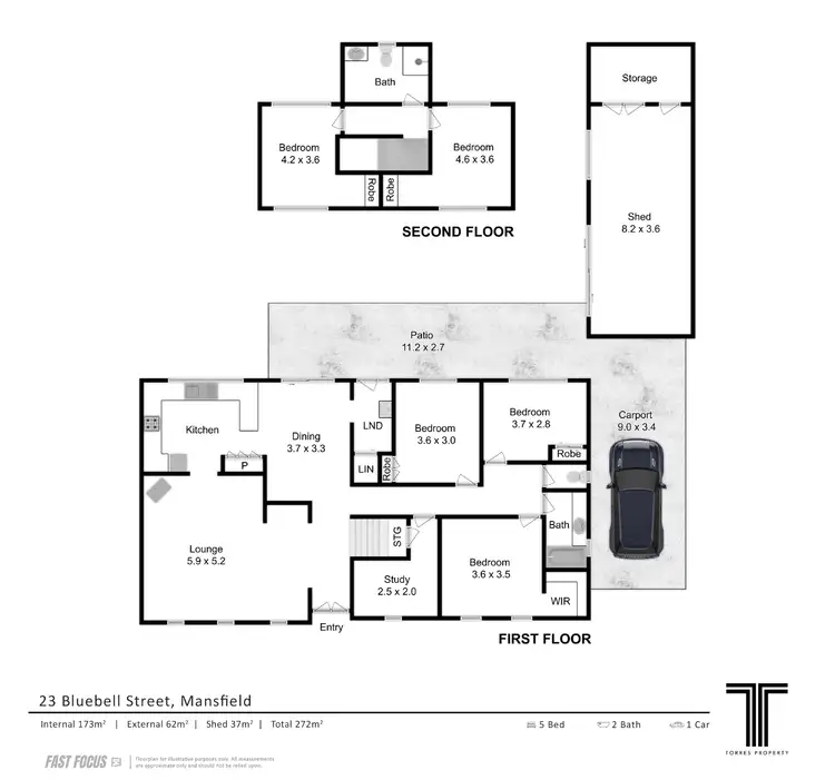 Floorplan of Homely house listing, 23 Bluebell Street, Mansfield QLD 4122