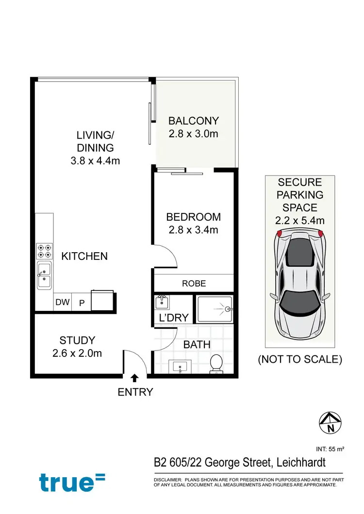 Floorplan of Homely apartment listing, 605/22B George Street, Leichhardt NSW 2040