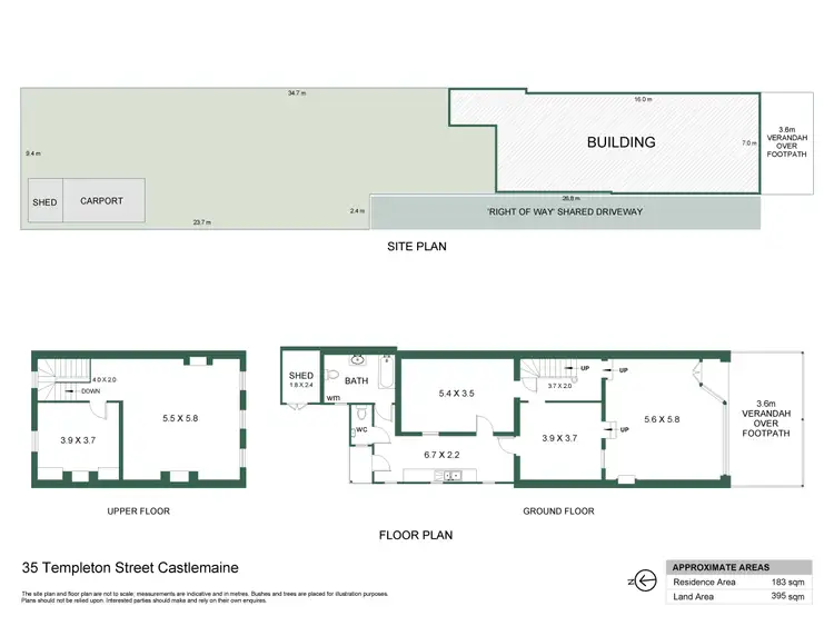 Floorplan of Homely house listing, 35 Templeton Street, Castlemaine VIC 3450