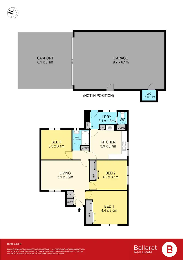 Floorplan of Homely house listing, 11 Rice Street, Ballarat East VIC 3350