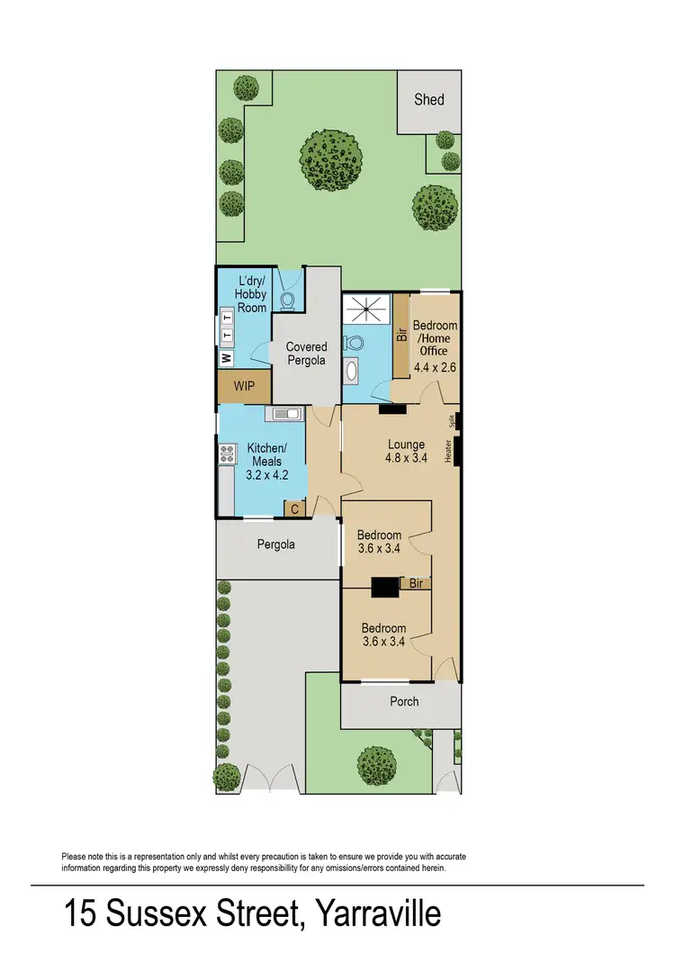 Floorplan of Homely house listing, 15 Sussex Street, Yarraville VIC 3013