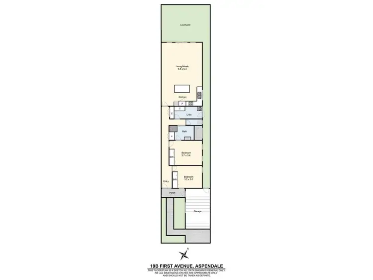 Floorplan of Homely townhouse listing, 19B First Avenue, Aspendale VIC 3195