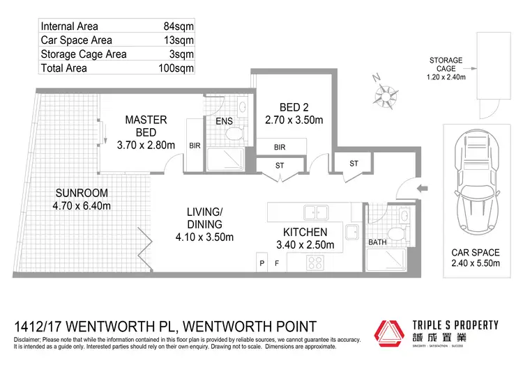Floorplan of Homely apartment listing, 1412/17 Wentworth Place, Wentworth Point NSW 2127