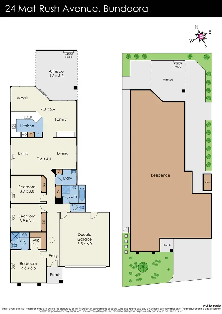 Floorplan of Homely house listing, 24 Mat Rush Avenue, Bundoora VIC 3083