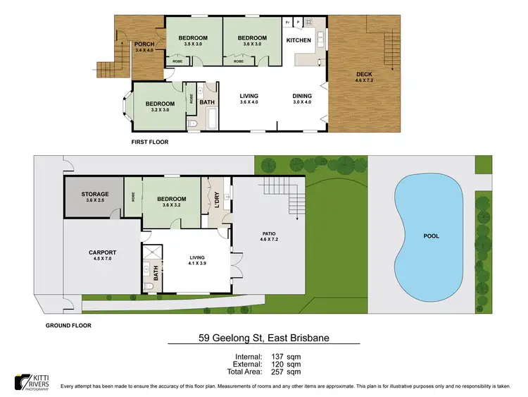 Floorplan of Homely house listing, 59 Geelong Street, East Brisbane QLD 4169