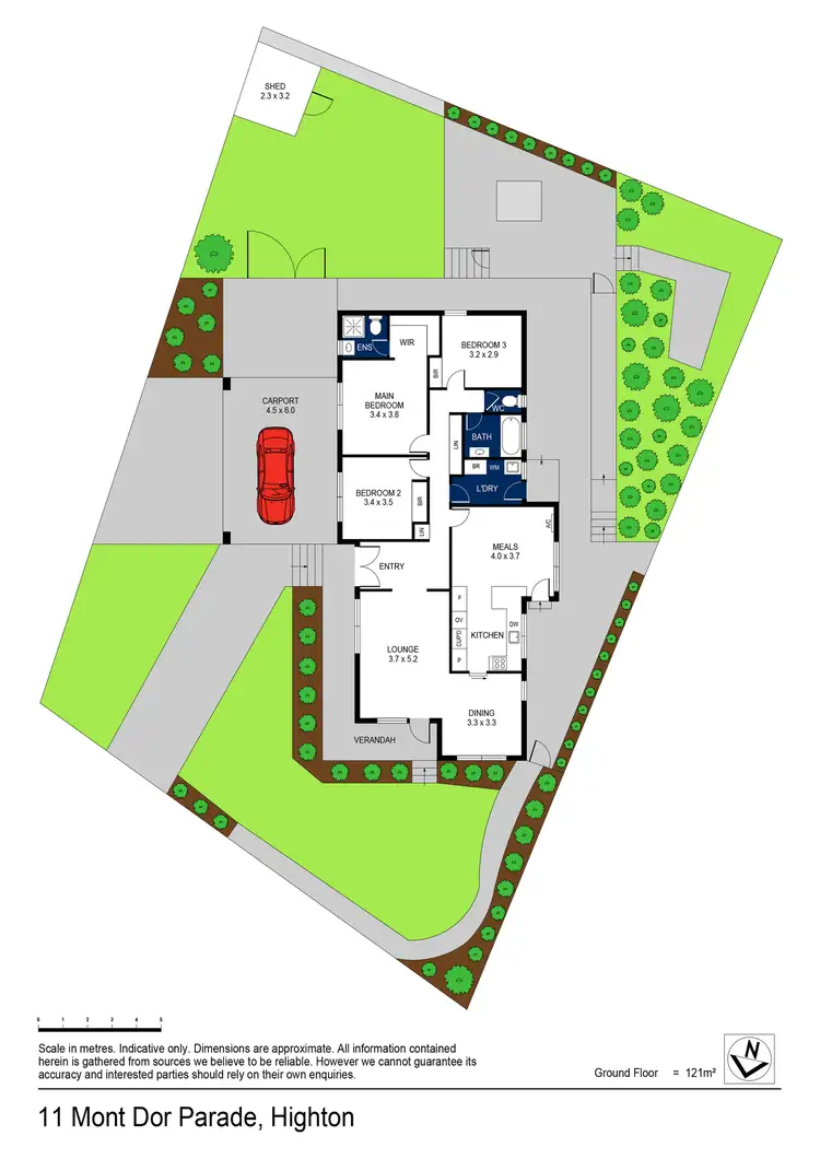 Floorplan of Homely house listing, 11 Mont D'or Parade, Highton VIC 3216