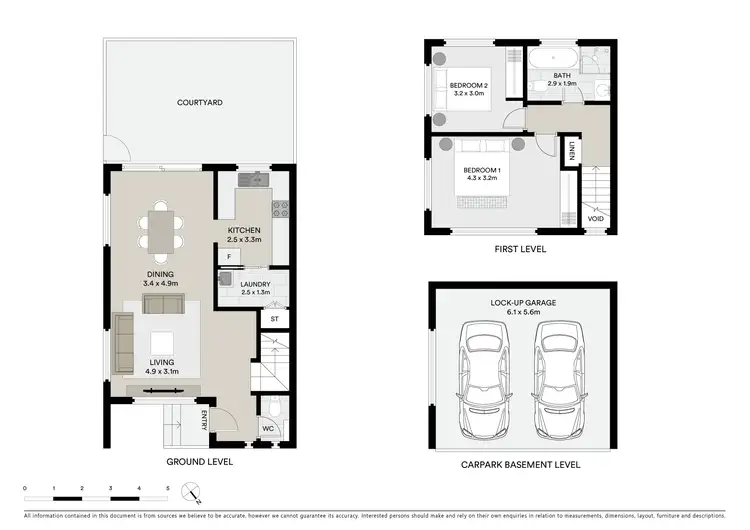 Floorplan of Homely townhouse listing, 1/128 Crimea Road, Marsfield NSW 2122