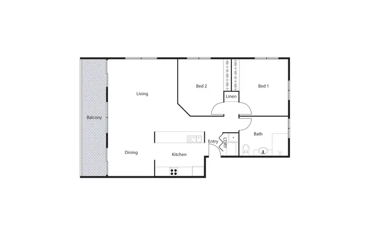 Floorplan of Homely apartment listing, 1/51 Totterdell Street, Belconnen ACT 2617