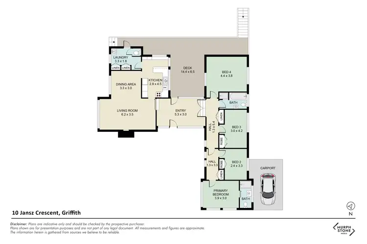 Floorplan of Homely house listing, 10 Jansz Crescent, Griffith ACT 2603