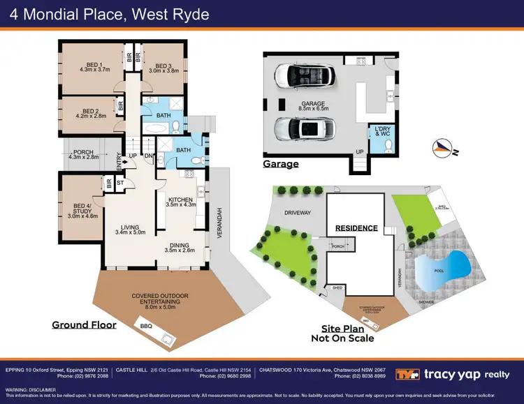 Floorplan of Homely house listing, 4 Mondial Place, West Ryde NSW 2114