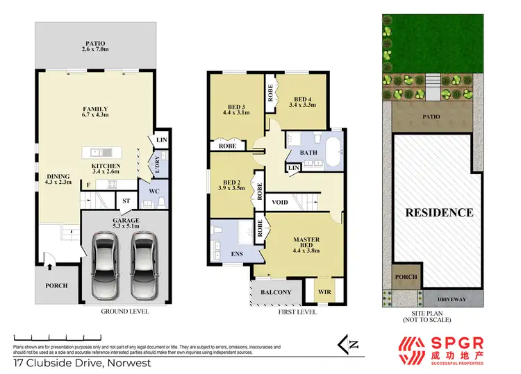 Floorplan of Homely house listing, 17 Clubside Drive, Norwest NSW 2153