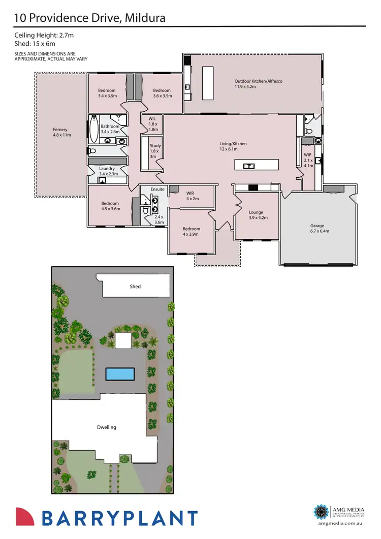Floorplan of Homely house listing, 10 Providence Drive, Mildura VIC 3500