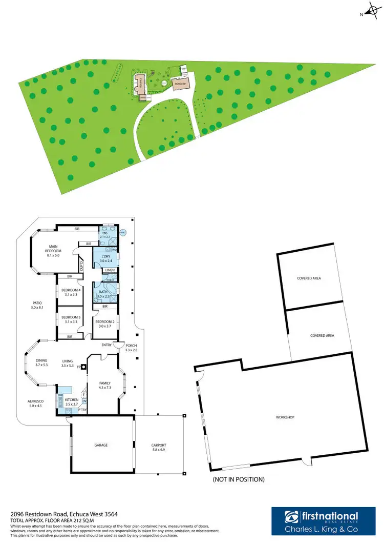 Floorplan of Homely house listing, 2096 Restdown Road, Echuca VIC 3564