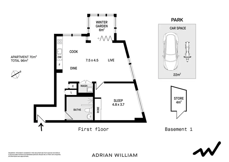 Floorplan of Homely apartment listing, 112/20 Hudson Street, Lewisham NSW 2049