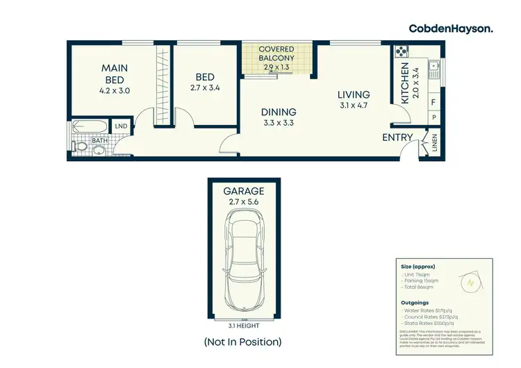 Floorplan of Homely unit listing, 17/10 Murray Street, Lane Cove NSW 2066