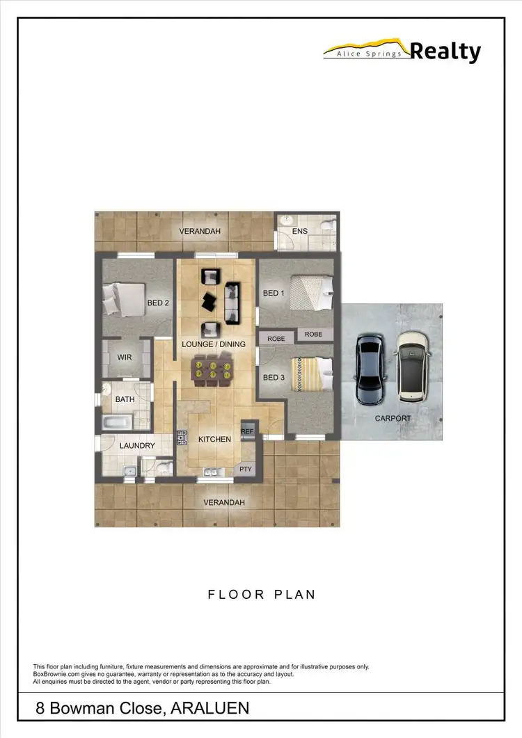 Floorplan of Homely house listing, 8 Bowman Close, Araluen NT 870