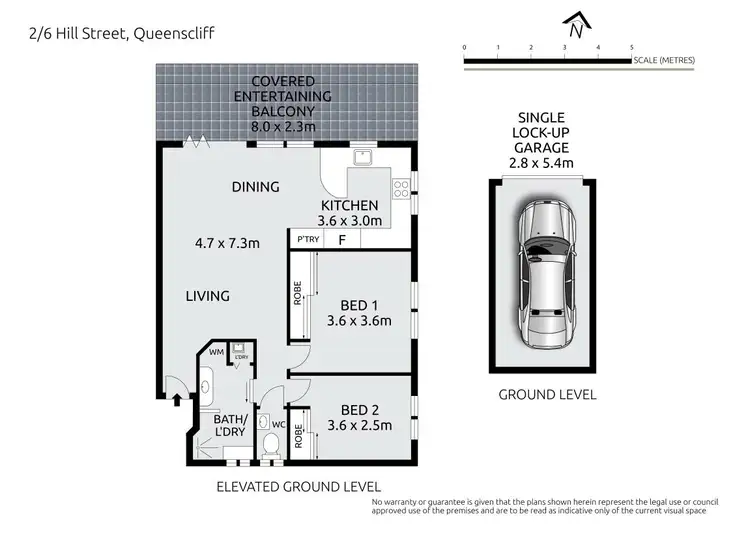 Floorplan of Homely apartment listing, 2/6 Hill Street, Queenscliff NSW 2096