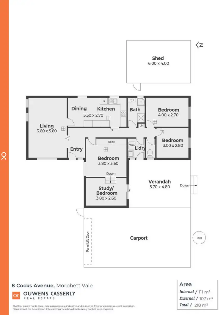Floorplan of Homely house listing, 8 Cocks Avenue, Morphett Vale SA 5162