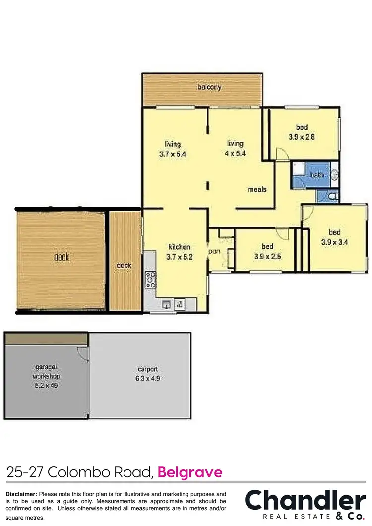 Floorplan of Homely house listing, 25-27 Colombo Road, Belgrave VIC 3160