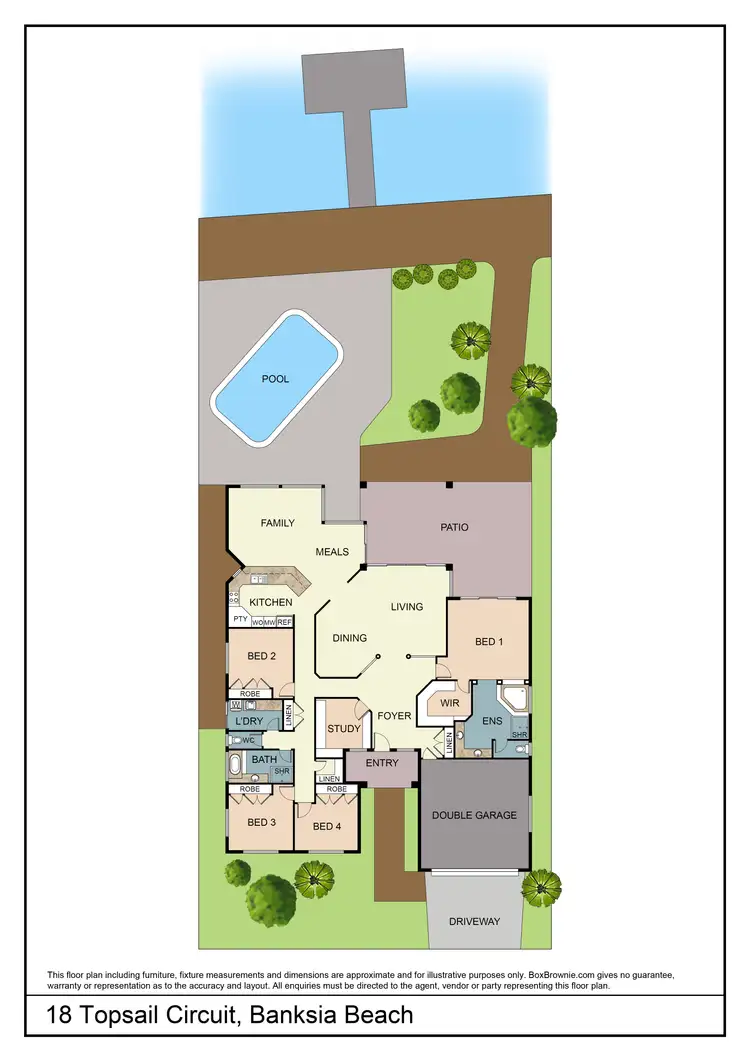 Floorplan of Homely house listing, 18 Topsail Circuit, Banksia Beach QLD 4507