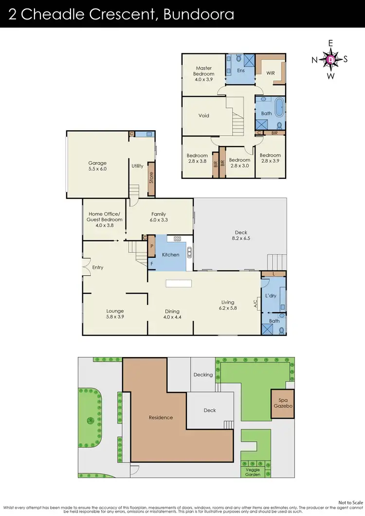 Floorplan of Homely house listing, 2 Cheadle Crescent, Bundoora VIC 3083