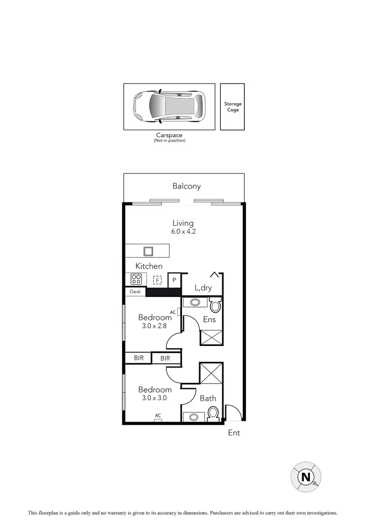 Floorplan of Homely apartment listing, 309/53 Browns Road, Bentleigh East VIC 3165