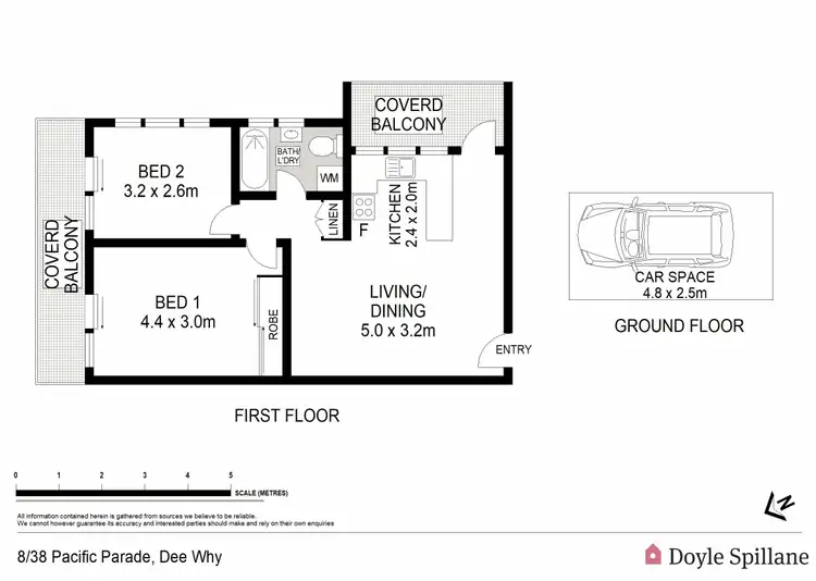 Floorplan of Homely apartment listing, 8/38 Pacific Parade, Dee Why NSW 2099