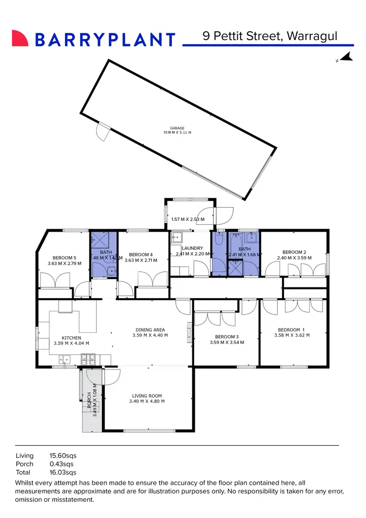 Floorplan of Homely house listing, 9 Pettit Street, Warragul VIC 3820