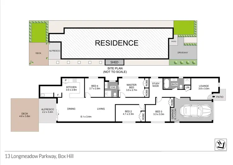 Floorplan of Homely house listing, 13 Longmeadow Parkway, Box Hill NSW 2765