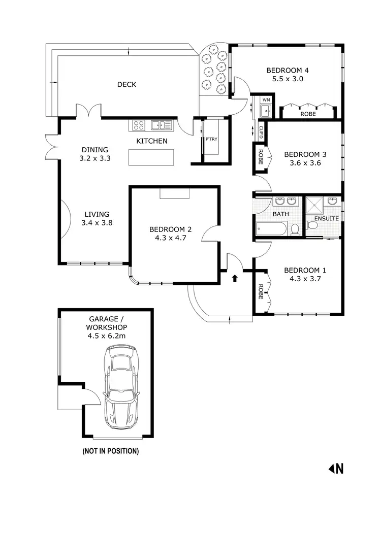 Floorplan of Homely house listing, 91 Havlin Street East, Flora Hill VIC 3550