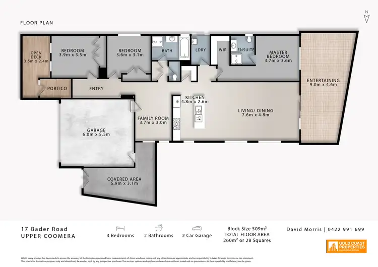 Floorplan of Homely house listing, 17 Bader Street, Upper Coomera QLD 4209