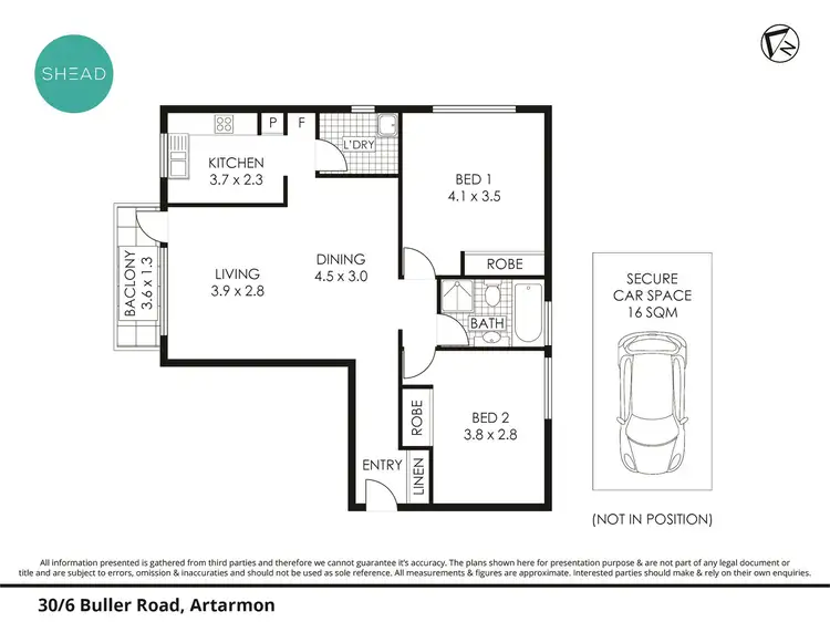 Floorplan of Homely apartment listing, 30/6 Buller Road, Artarmon NSW 2064