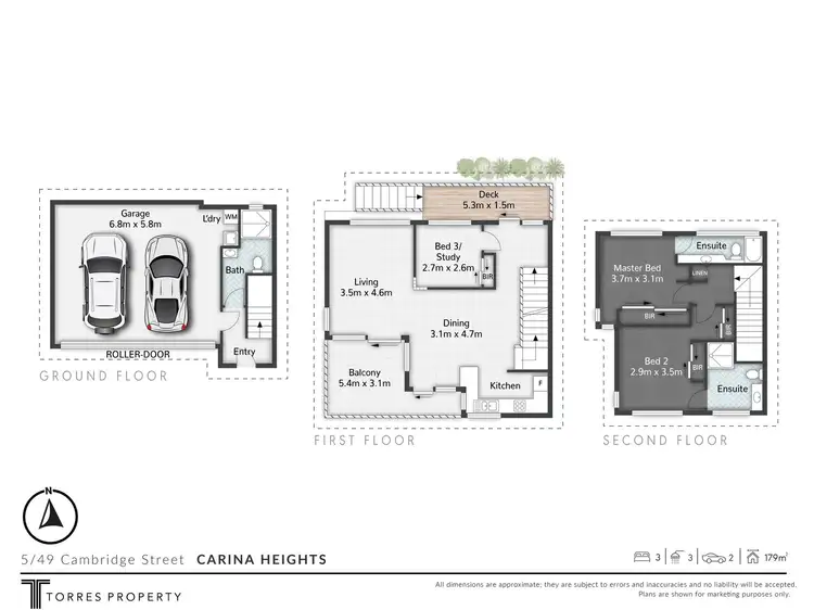 Floorplan of Homely townhouse listing, 5/49 Cambridge Street, Carina Heights QLD 4152