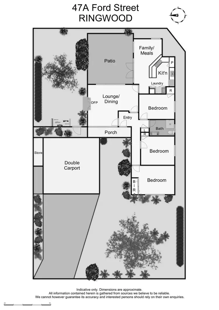 Floorplan of Homely unit listing, 47A Ford Street, Ringwood VIC 3134