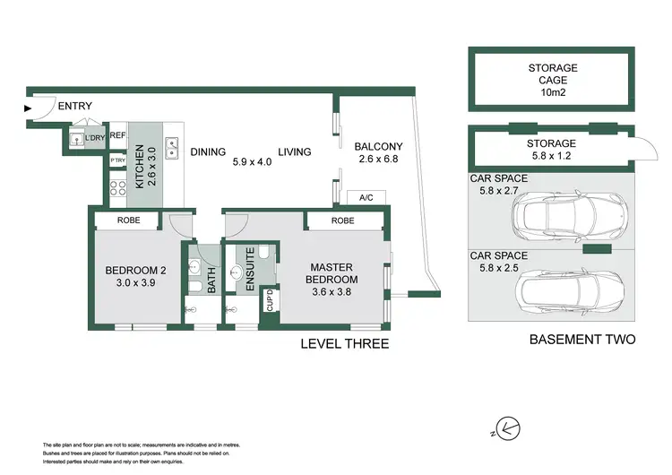 Floorplan of Homely apartment listing, 301/50 Gordon Crescent, Lane Cove NSW 2066