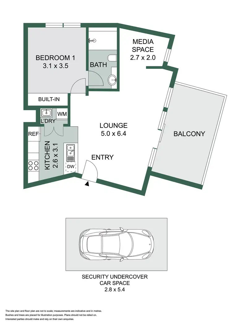 Floorplan of Homely apartment listing, 907/1 Adelaide Street, Bondi Junction NSW 2022