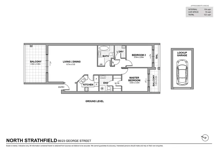 Floorplan of Homely apartment listing, 66/23 George Street, North Strathfield NSW 2137